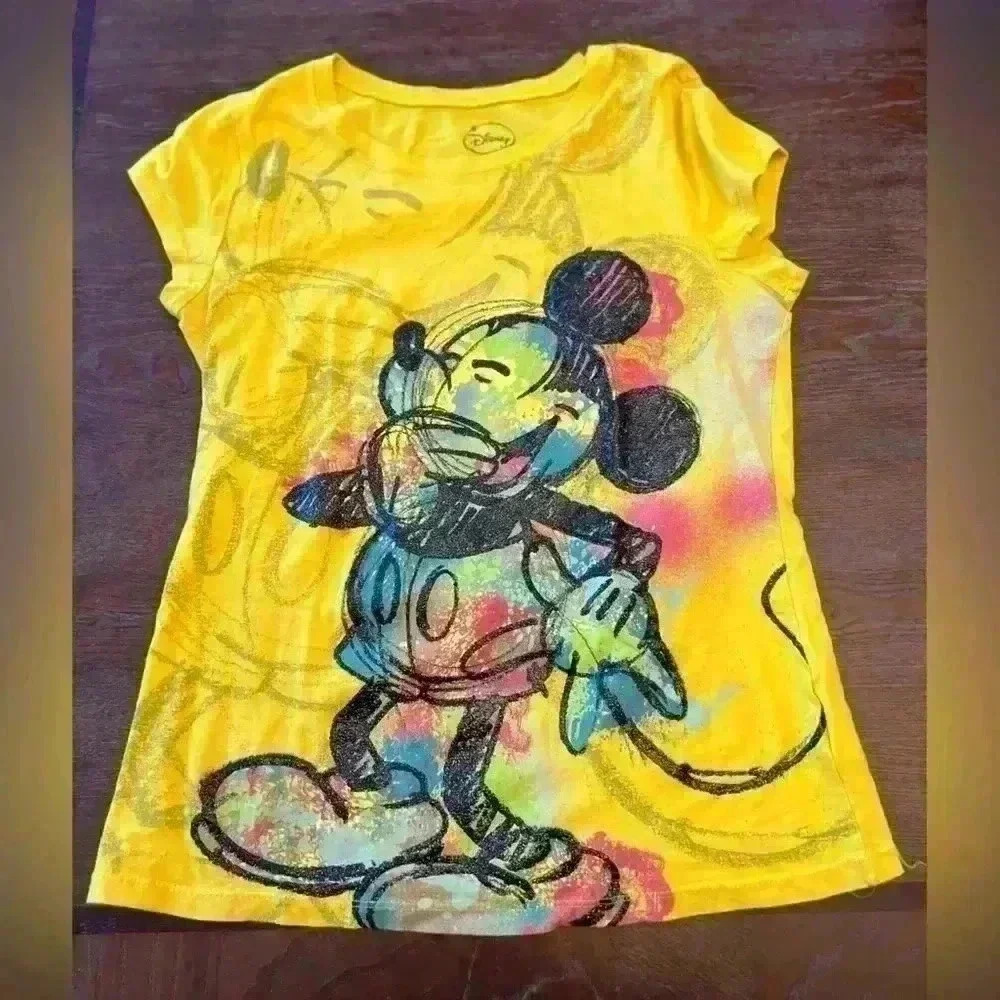 Disney Yellow Mickey Mouse T Shirt
